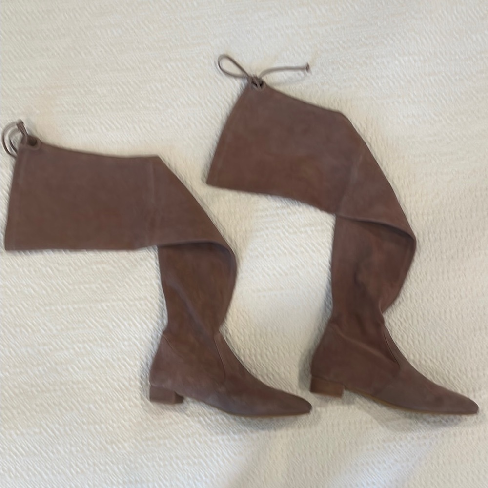 Taupe Brown Over-the-Knee Stuart Weitzman Women's Boots